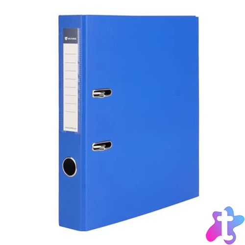 Iratrendező, 50 mm, A4, PP/karton, VICTORIA OFFICE, "Basic", királykék