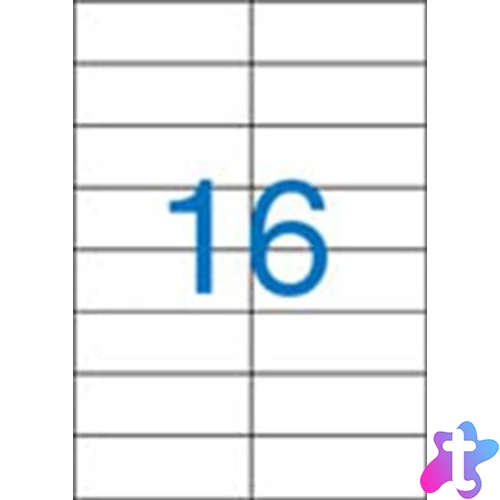 Etikett, univerzális, 105x37 mm, VICTORIA PAPER, 1600 etikett/csomag