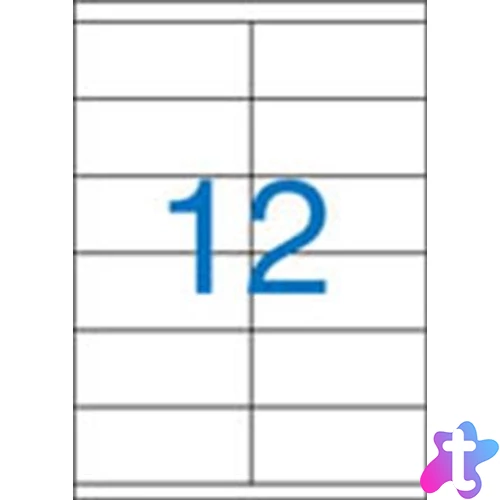 Etikett, univerzális, 105x48 mm, VICTORIA PAPER, 1200 etikett/csomag