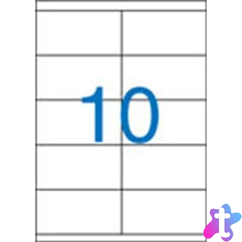 Etikett, univerzális, 105x57 mm, VICTORIA PAPER, 1000 etikett/csomag