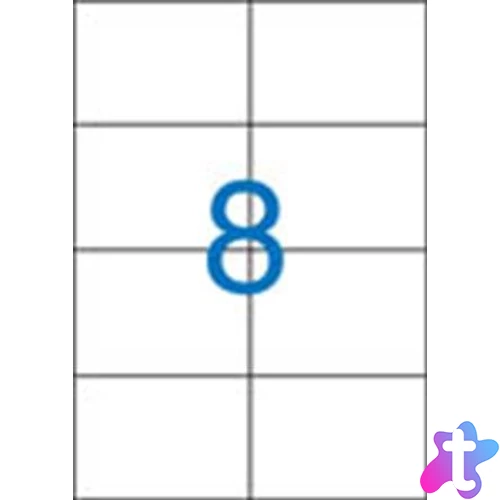 Etikett, univerzális, 105x74 mm, VICTORIA PAPER, 800 etikett/csomag