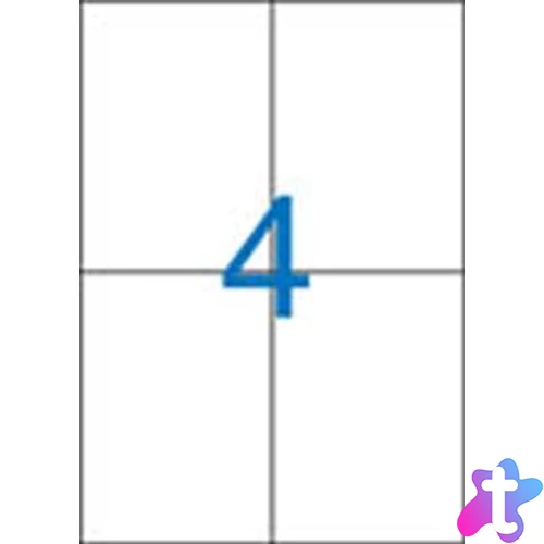 Etikett, univerzális, 105x148 mm, VICTORIA PAPER, 400 etikett/csomag