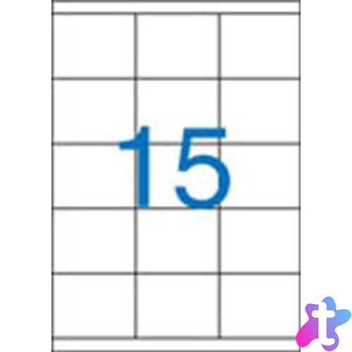 Etikett, univerzális, 70x50,8 mm, VICTORIA PAPER, 1500 etikett/csomag