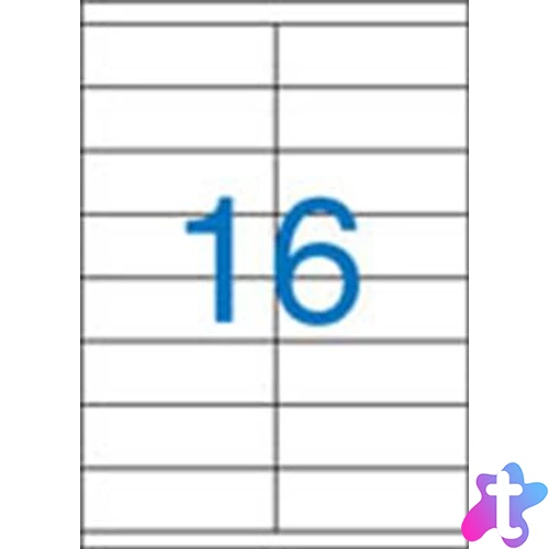 Etikett, univerzális, 105x35 mm, VICTORIA PAPER, 1600 etikett/csomag