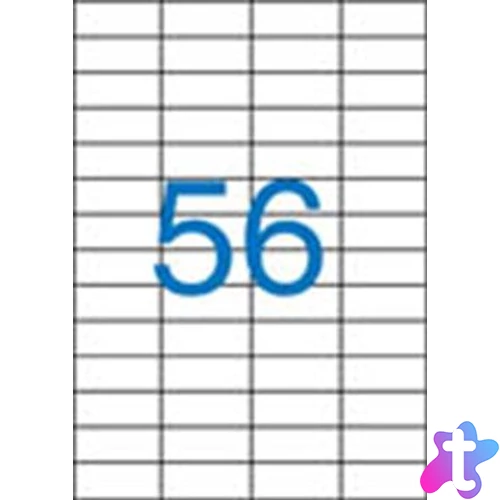 Etikett, univerzális, 52,5x21,2 mm, VICTORIA PAPER, 5600 etikett/csomag