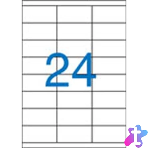 Etikett, univerzális, 70x36 mm, VICTORIA PAPER, 2400 etikett/csomag