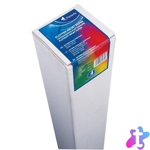 Plotterpapír, A3, 297 mm x 90 m x 50 mm, 90g, VICTORIA PAPER