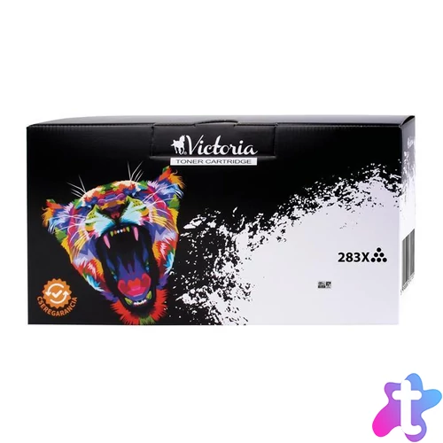 CF283X Lézertoner LaserJet Pro M201, M225 nyomtatókhoz, VICTORIA TECHNOLOGY 83X, fekete, 2,2k