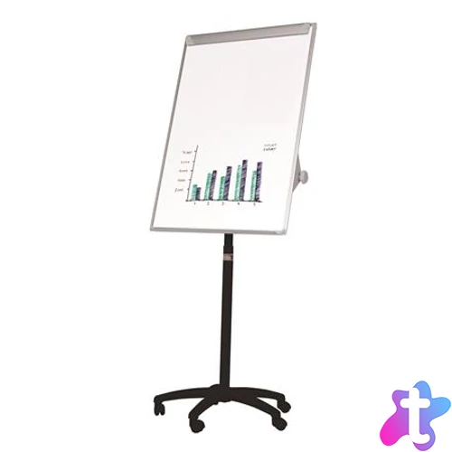 Flipchart tábla, mágneses felület, 70x100 cm, mobil, VICTORIA VISUAL