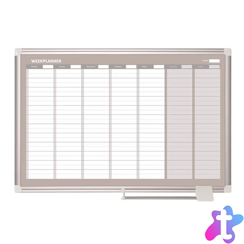 Heti tervezőtábla, mágneses, 90x60 cm, VICTORIA VISUAL