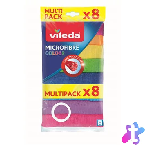 Törlőkendő, mikroszállal, VILEDA "Colors"