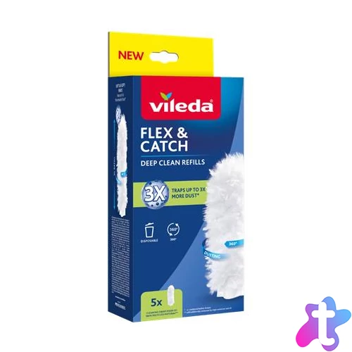 Portörlő utántöltő, 5 db, VILEDA "Flex&Catch"