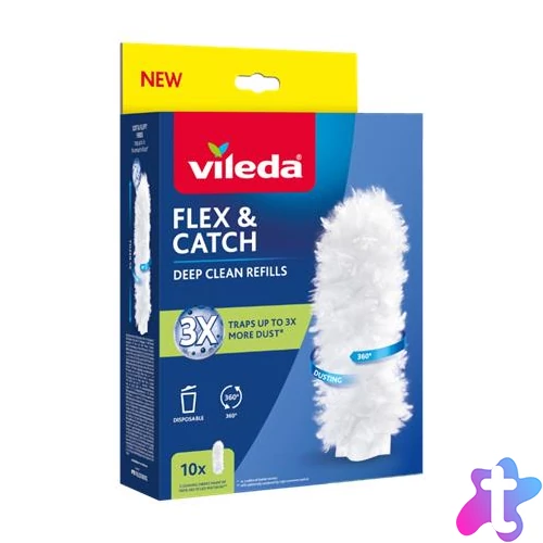 Portörlő utántöltő, 10 db, VILEDA "Flex&Catch"
