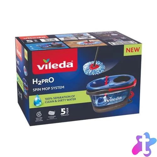 Forgó felmosószett, pedálos, VILEDA "H2PrO"