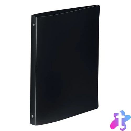 Gyűrűs könyv, 4 gyűrű, 25 mm, A4, PP, VIQUEL "Essentiel", fekete