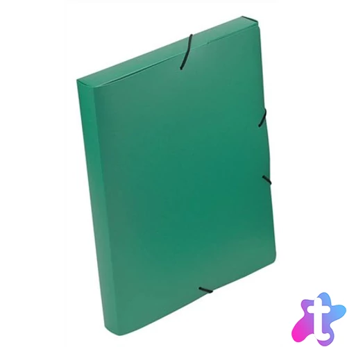 Gumis mappa, 30 mm, PP, A4, VIQUEL "Essentiel", zöld