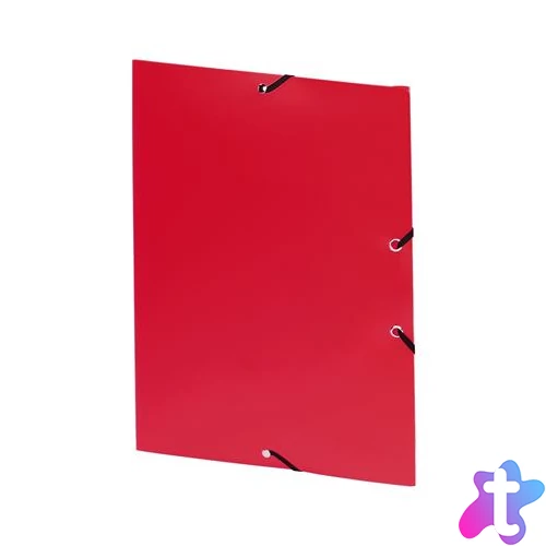 Gumis mappa, 15 mm, PP, A4, VIQUEL "Essentiel", piros