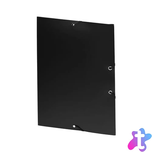 Gumis mappa, 15 mm, PP, A4, VIQUEL "Essentiel", fekete