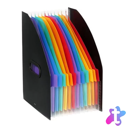 Iratpapucs, PP, 12 részes, VIQUEL, "Rainbow Class", fekete