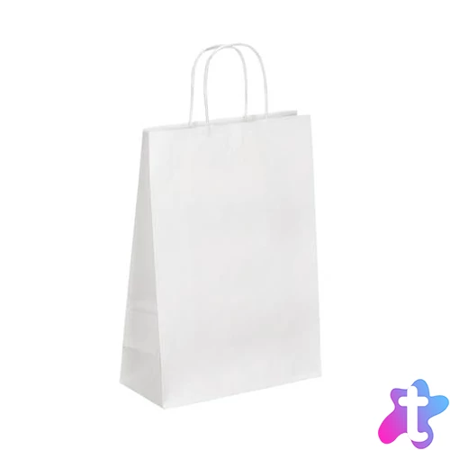 Ajándéktasak, 22X10X30,5 cm, VIQUEL, fehér