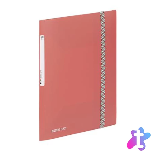 Gumis mappa, 15 mm, PP, A4, VIQUEL "Business Class", korall