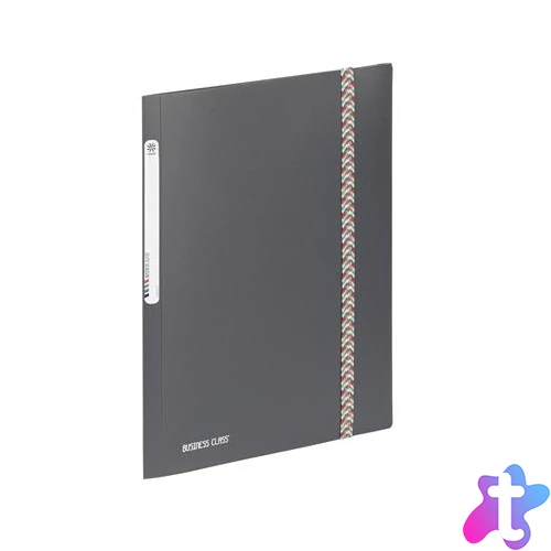 Gumis mappa, 15 mm, PP, A4, VIQUEL "Business Class", szürke
