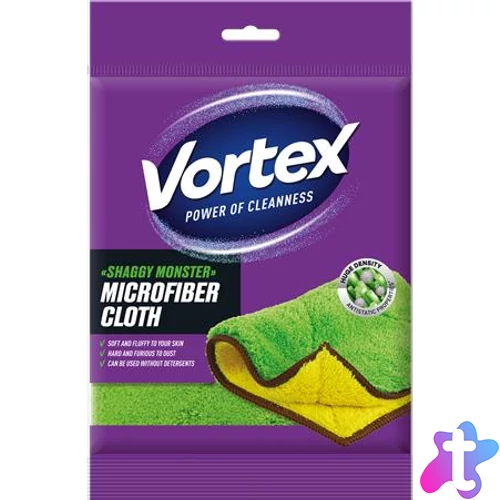 Törlőkendő, mikroszálas, 30x20 cm, 1 db, VORTEX "Shaggy Monster"