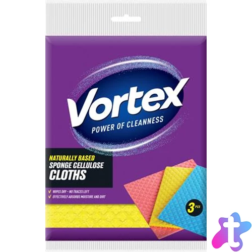 Szivacskendő, 3 db, VORTEX