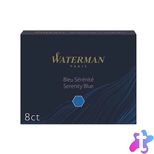 Töltőtoll patron, WATERMAN, kék