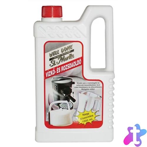 Vízkő-és rozsdaoldó háztartási tisztítószer, 1 l, WELL DONE