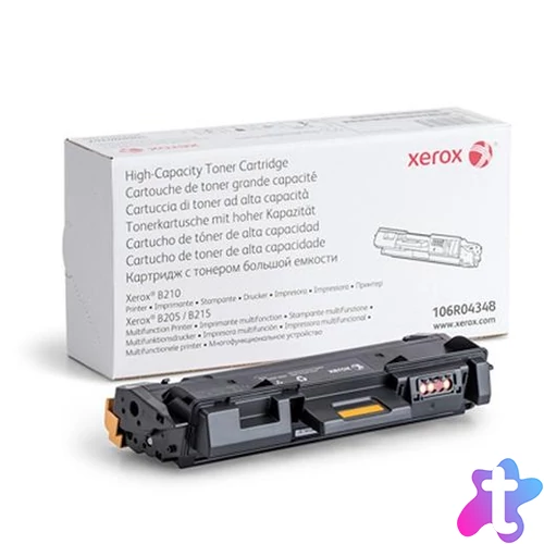 106R04348 Lézertoner B205, B210, B215 nyomtatókhoz, XEROX, fekete, 3k