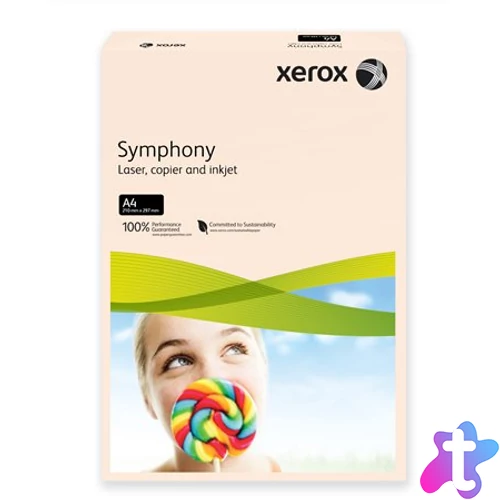 Másolópapír, színes, A4, 80 g, XEROX "Symphony", lazac (pasztell)
