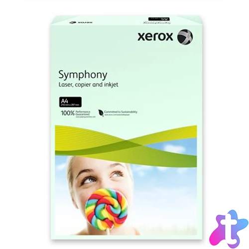Másolópapír, színes, A4, 80 g, XEROX "Symphony", világoszöld (pasztell)