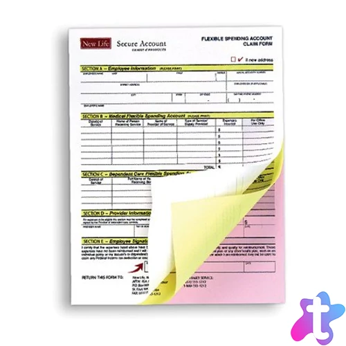 Önátíró papír, A4, 3 példányos, XEROX