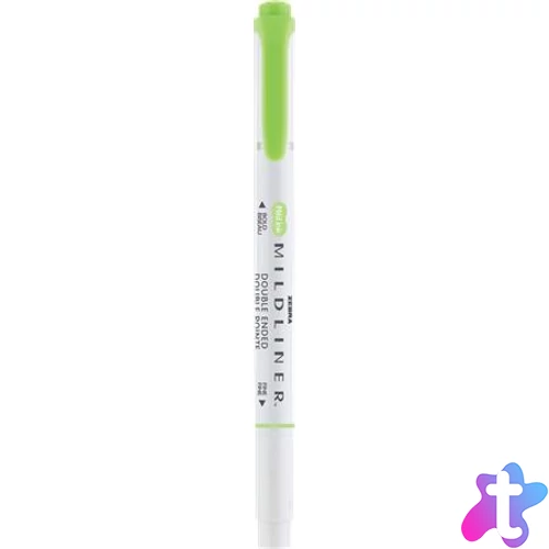 Szövegkiemelő, 1,0/3,5 mm, kétvégű ZEBRA "Mildliner Cool & Refined" zöld