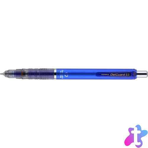 Nyomósirón, 0,5 mm, ZEBRA "DelGuard", kék