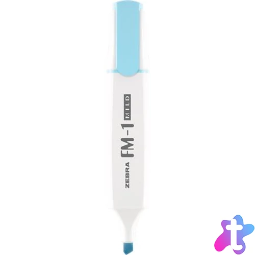 Szövegkiemelő, 3,5 mm, ZEBRA "FM-1 Mild", kék