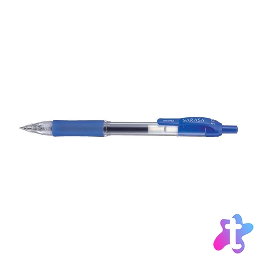 Zseléstoll, 0,33 mm, nyomógombos, ZEBRA "Sarasa", kék