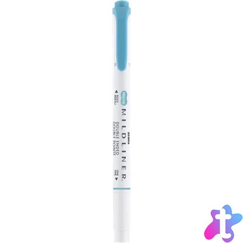 Szövegkiemelő, 1,0/3,5 mm, kétvégű, ZEBRA "Mildliner Warm", füstkék