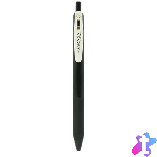 Zseléstoll, 0,33 mm, nyomógombos, ZEBRA "Sarasa Clip Vintage", szépia fekete