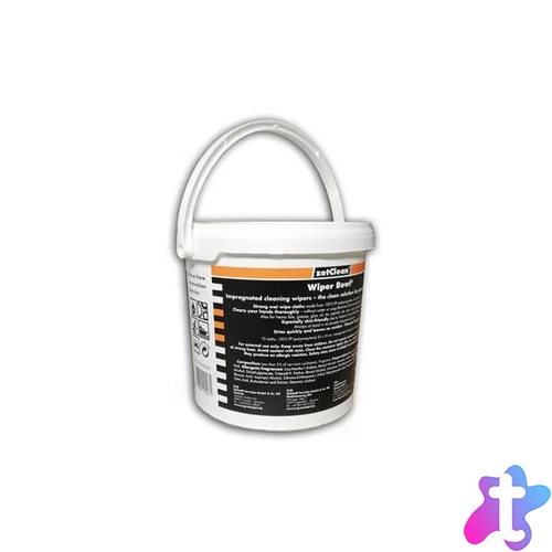Nedves törlőkendő, 72 db, ZETCLEAN "Wiper Bowl Polytex"