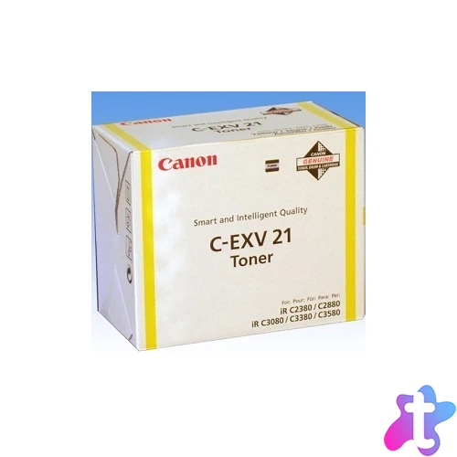 Másológép toner eredeti Canon C-EXV21Y yellow 14k