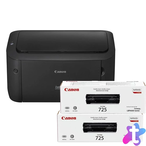 Nyomtató Canon LBP6030 lézer mono + 2db Toner (nettó 34.000,-Ft)