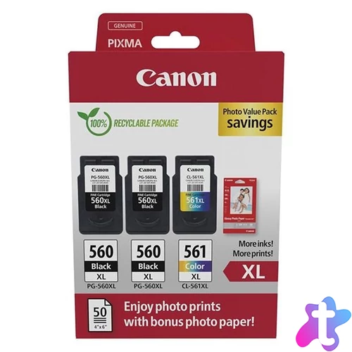 Canon tinta PG560XL(x2)/CL561XL multipack