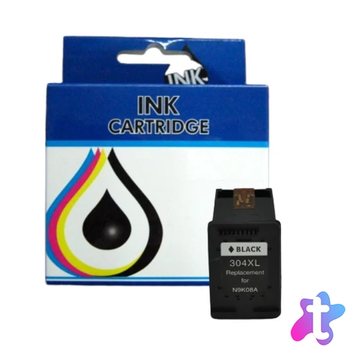 Utángyártott tintapatron N9K08AE (304XL) black ECO