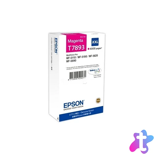 Epson tinta T7893 magenta, 4K
