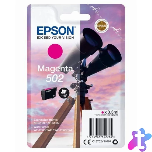 Epson tinta T02V3 magenta (502)