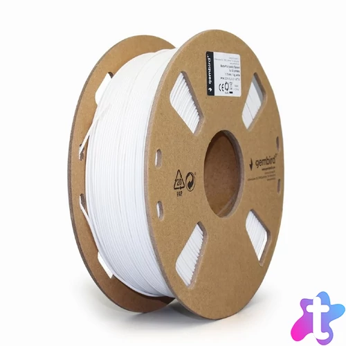 Gembird filament matte PLA white, 1,75 MM, 1 KG