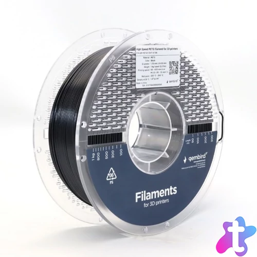 Gembird filament High Speed PETG black, 1,75 MM, 1 KG