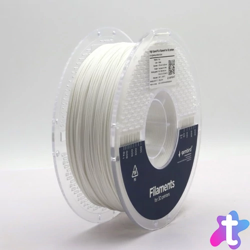 Gembird filament High Speed PLA white, 1,75 MM, 1 KG